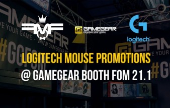 Logitech promotions @ GameGear booth